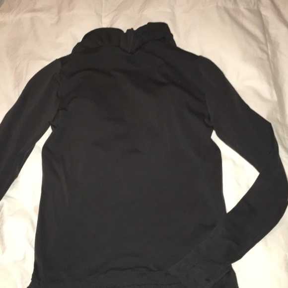 Wolford Ruffle Blouse with Removable Rose Pin - Picture 5 of 8